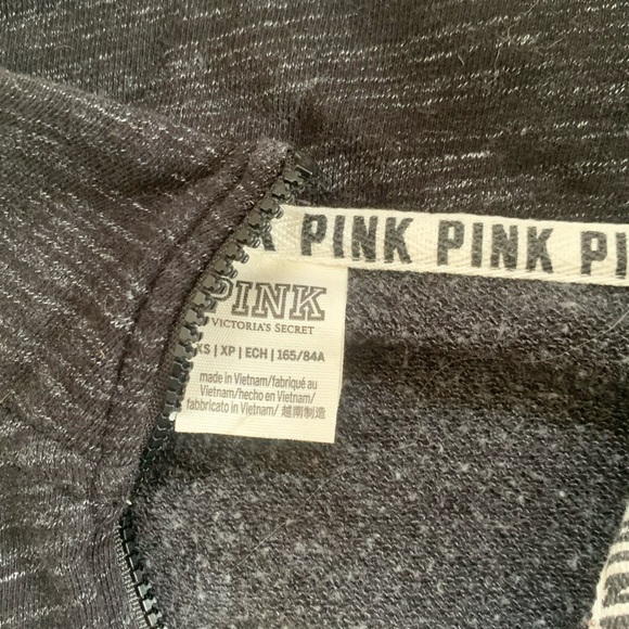 VS PINK dark Heather pullover hoodie - Picture 2 of 3